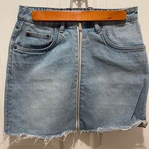 Denim pencil skirt
